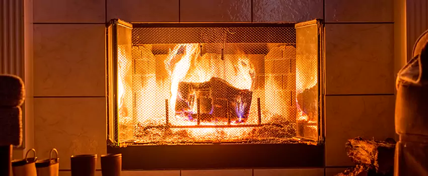 Mendota Hearth Landscape Fireplace Installation in Cupertino, California